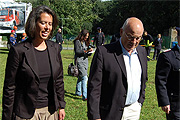 Tamara Zieschang mit dem brandenburgische Innenminister Jörg Schönbohm